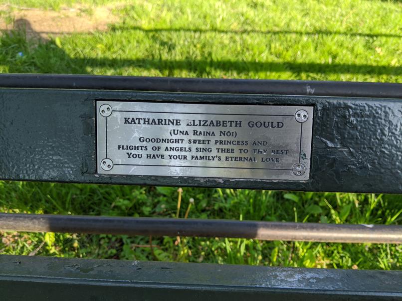 I saw this bench in Central Park