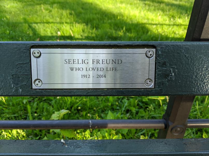 I saw this bench in Central Park