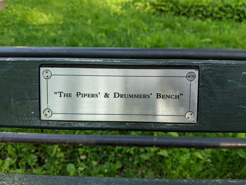 I saw this bench in Central Park