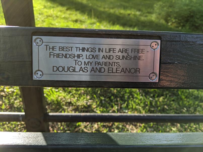 I saw this bench in Central Park