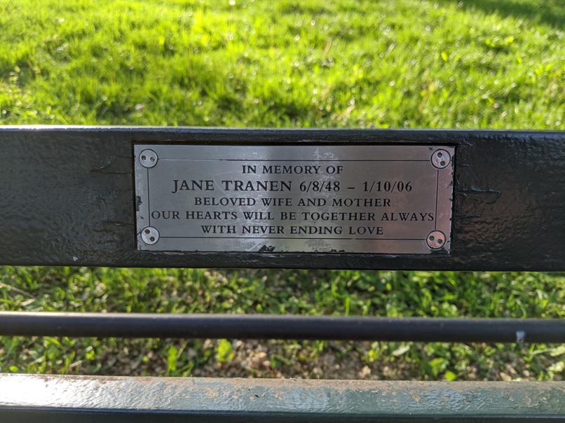 I saw this bench in Central Park