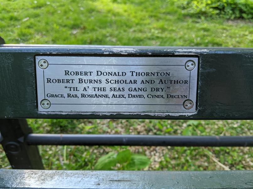 I saw this bench in Central Park