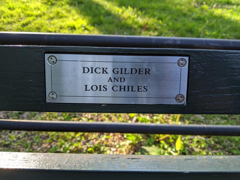 I saw this bench in Central Park