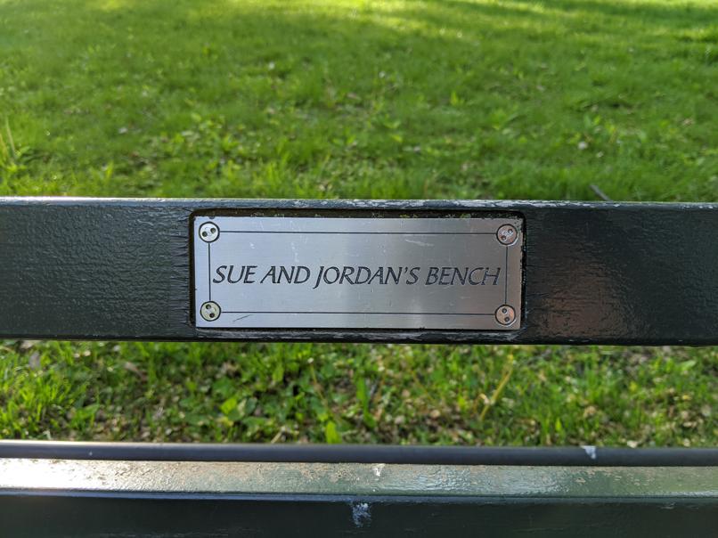 I saw this bench in Central Park