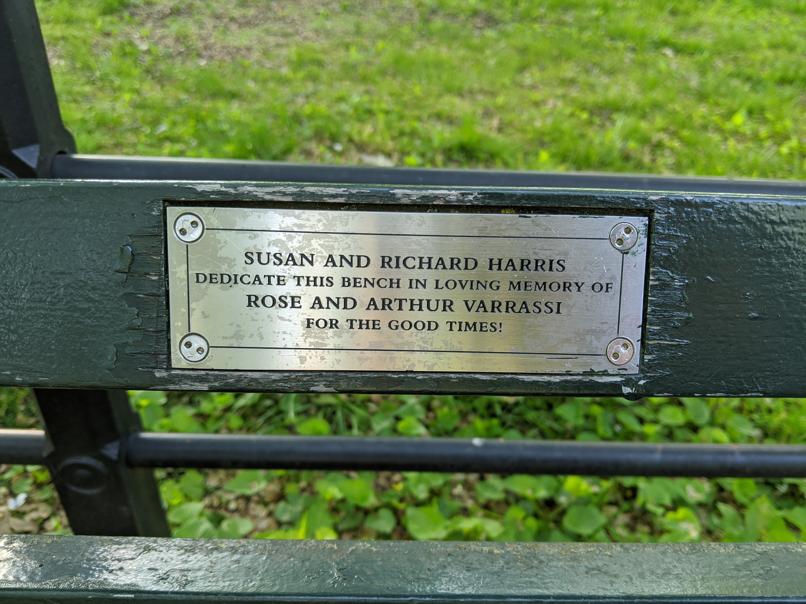 I saw this bench in Central Park