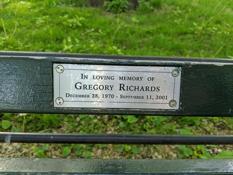 I saw this bench in Central Park