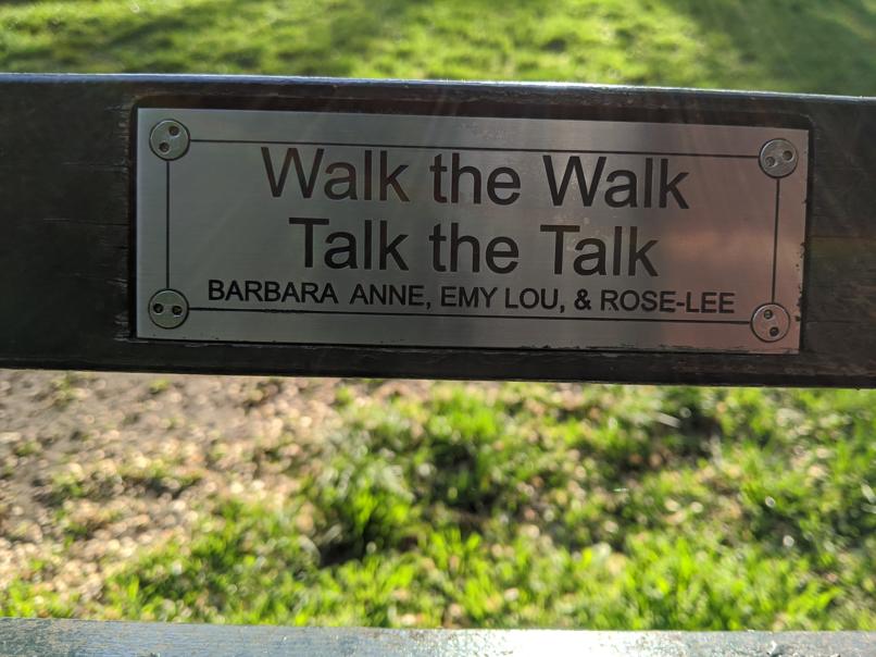 I saw this bench in Central Park