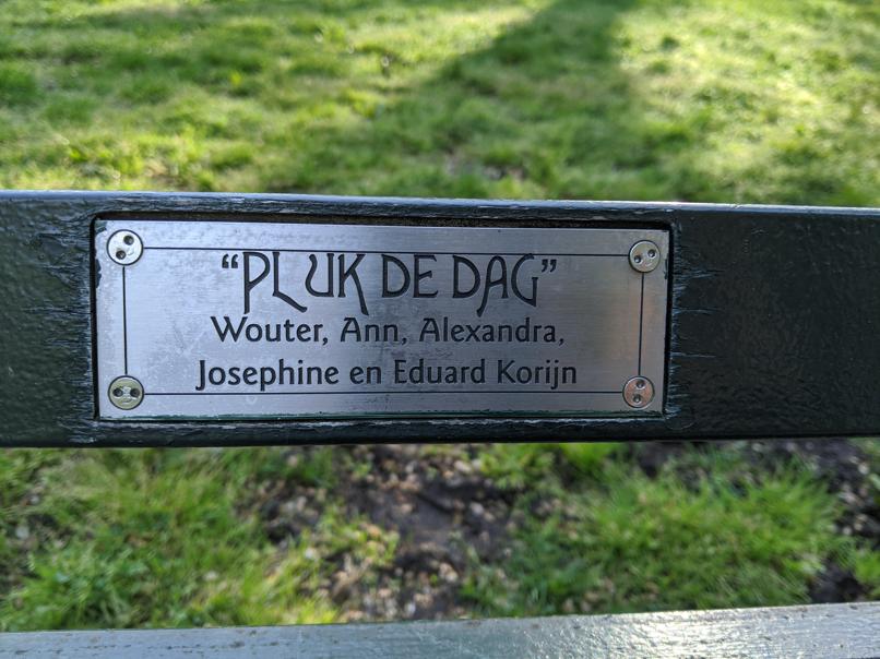 I saw this bench in Central Park