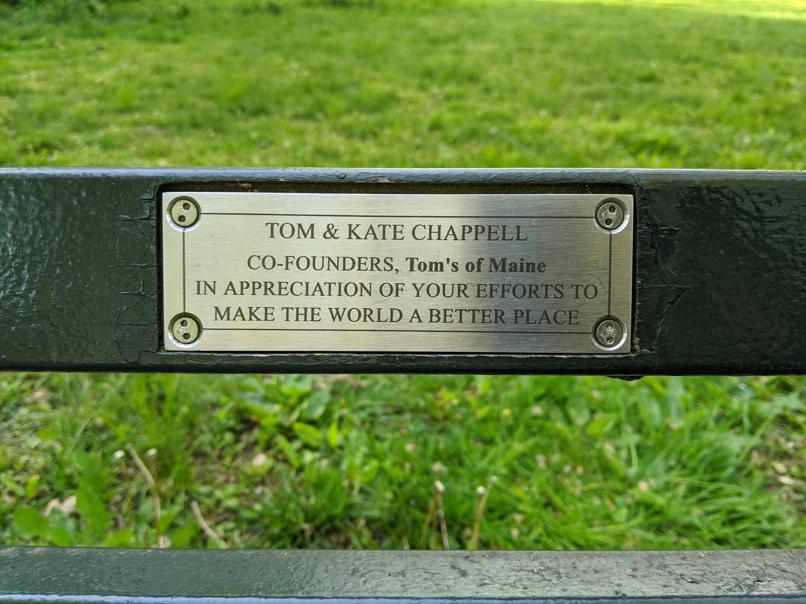 I saw this bench in Central Park