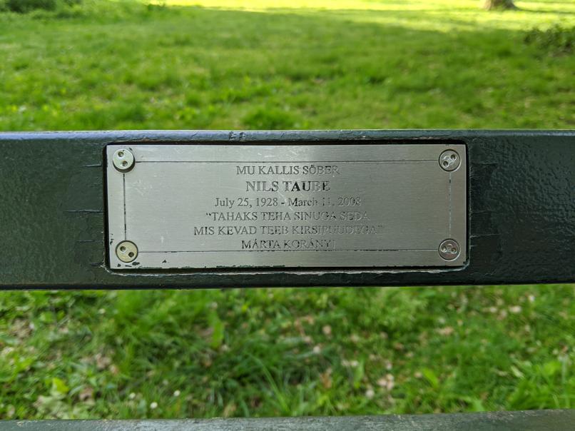 I saw this bench in Central Park