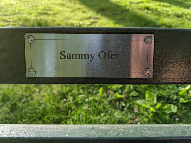 I saw this bench in Central Park