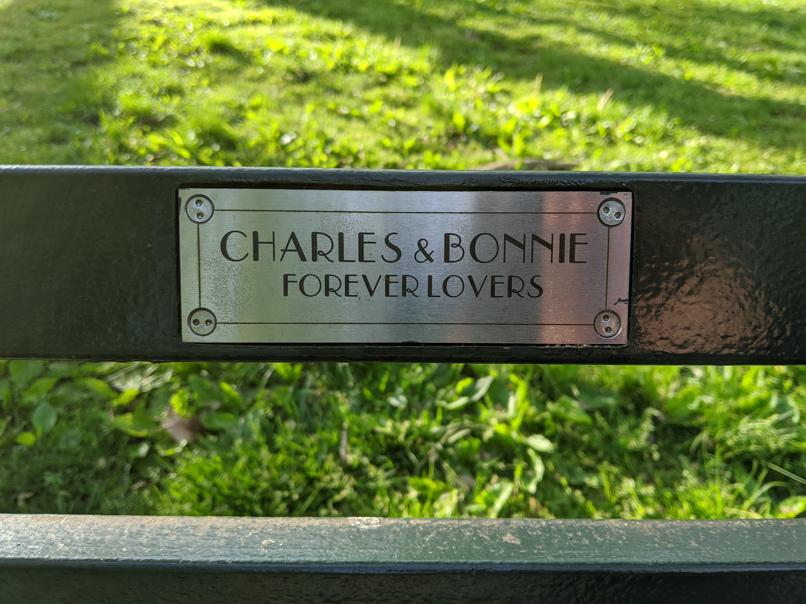 I saw this bench in Central Park