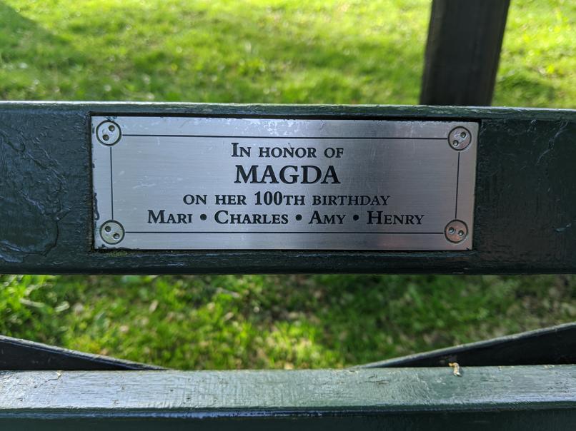 I saw this bench in Central Park