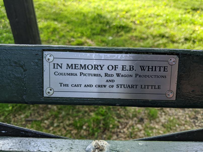 I saw this bench in Central Park