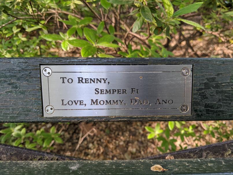 I saw this bench in Central Park