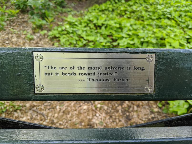 I saw this bench in Central Park