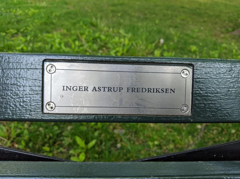 I saw this bench in Central Park