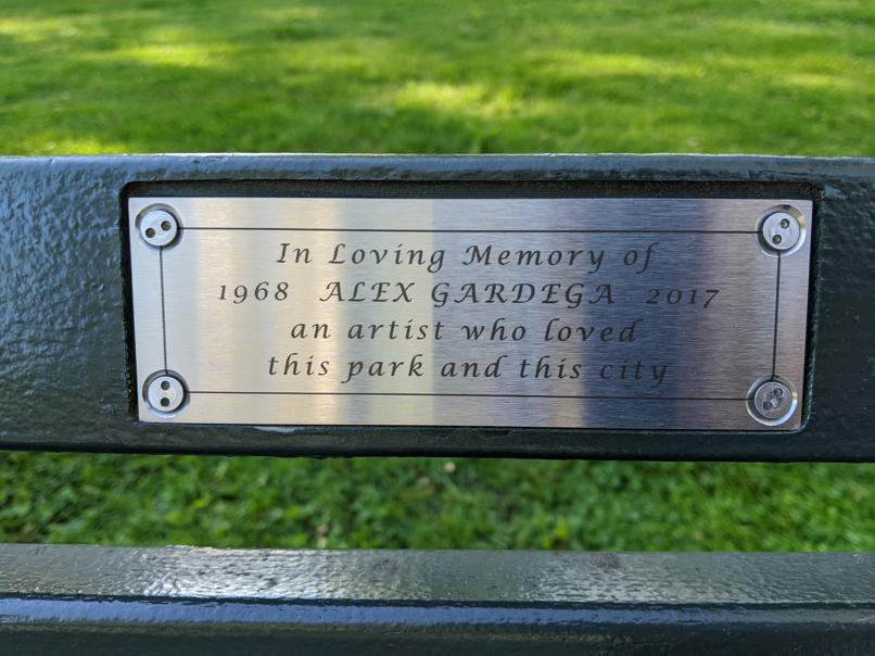 I saw this bench in Central Park