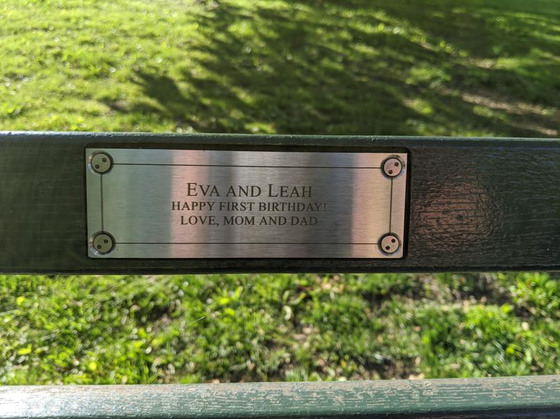 I saw this bench in Central Park