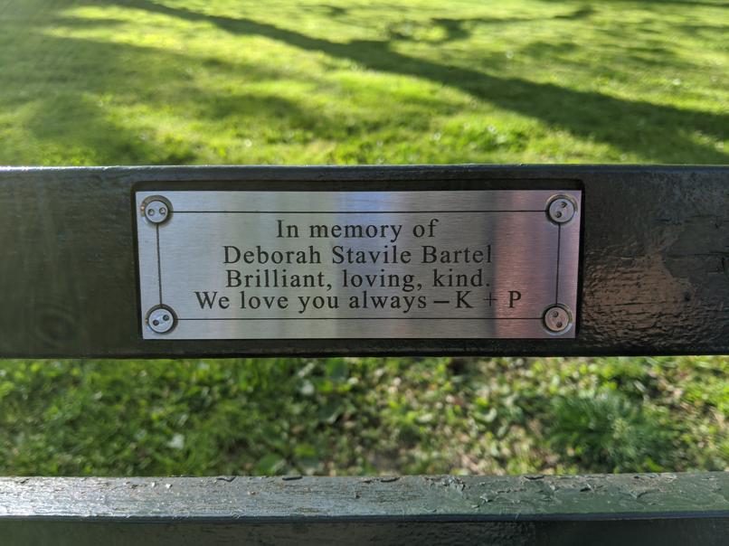 I saw this bench in Central Park