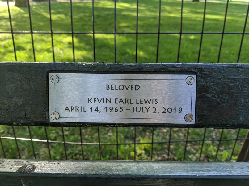 I saw this bench in Central Park