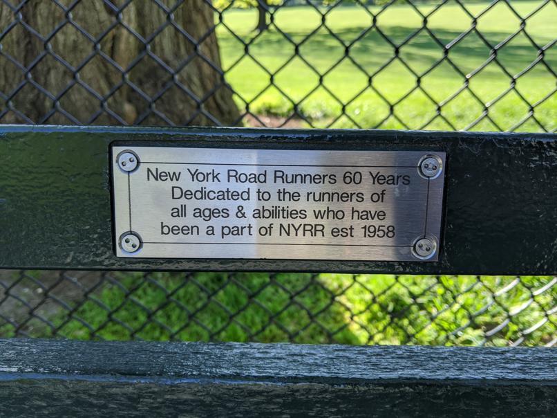 I saw this bench in Central Park