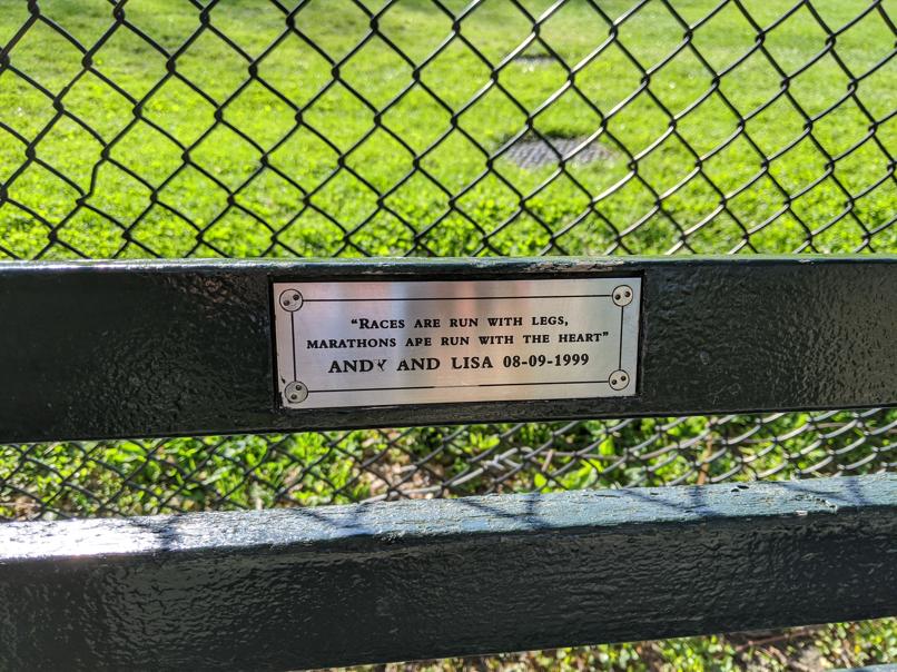 I saw this bench in Central Park