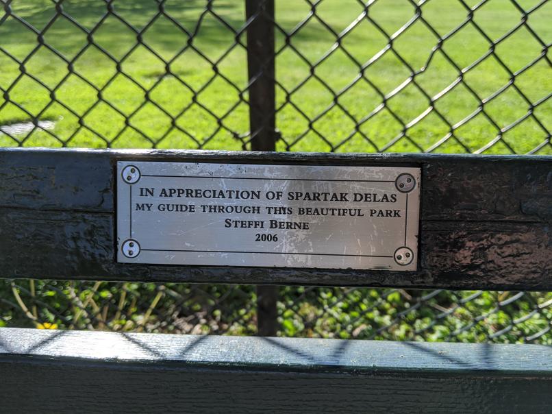 I saw this bench in Central Park