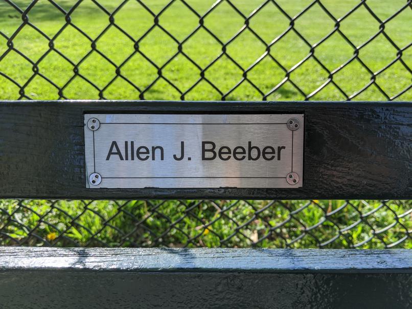 I saw this bench in Central Park