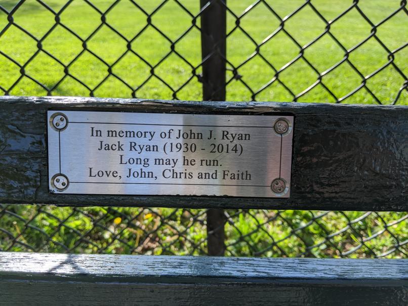 I saw this bench in Central Park