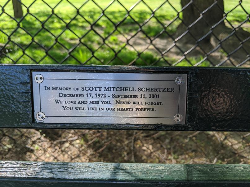 I saw this bench in Central Park