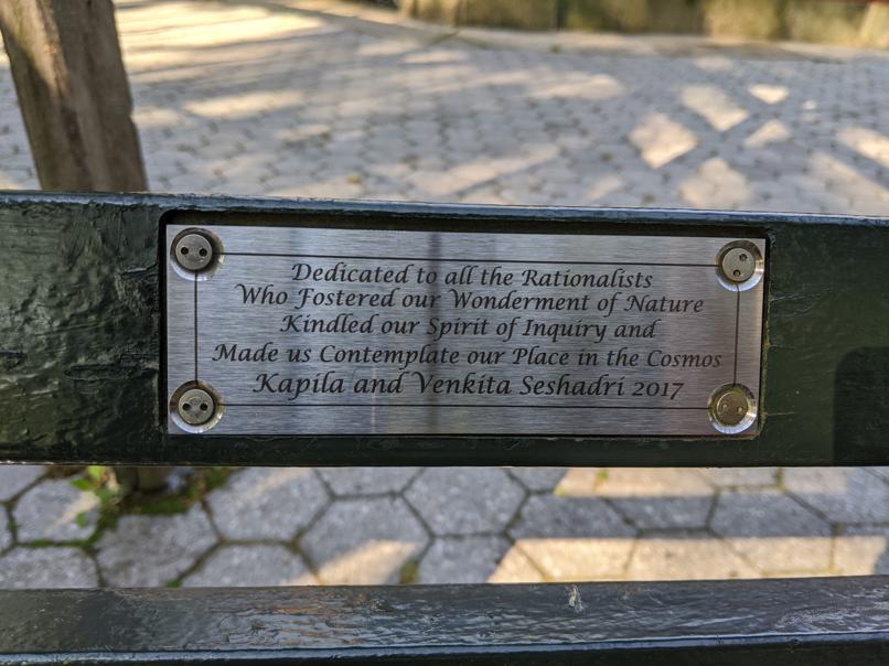 I saw this bench in Central Park