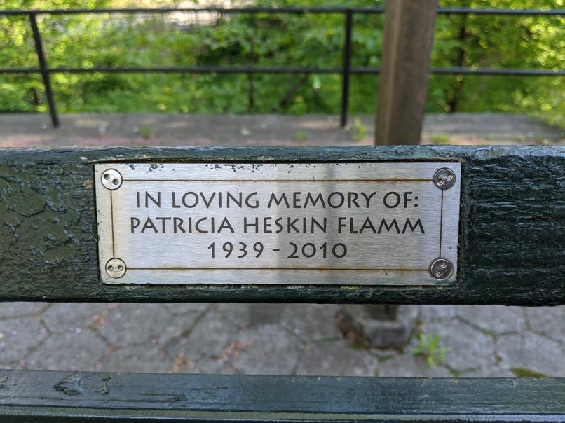 I saw this bench in Central Park