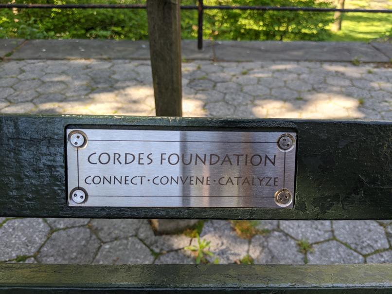 I saw this bench in Central Park