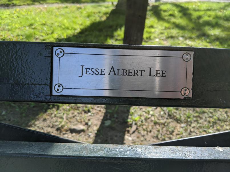 I saw this bench in Central Park