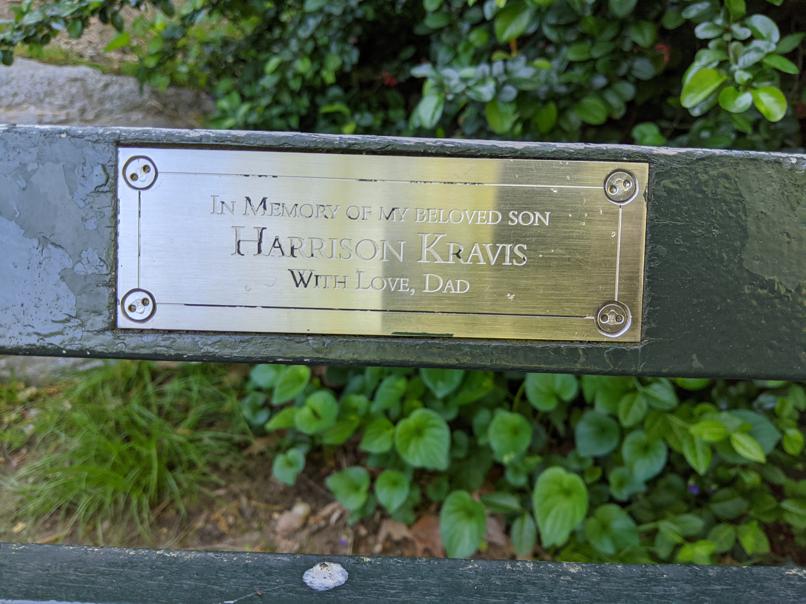 I saw this bench in Central Park