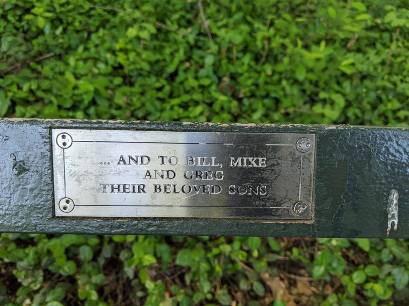 I saw this bench in Central Park