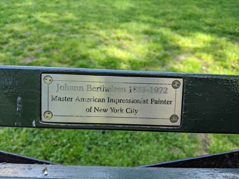 I saw this bench in Central Park