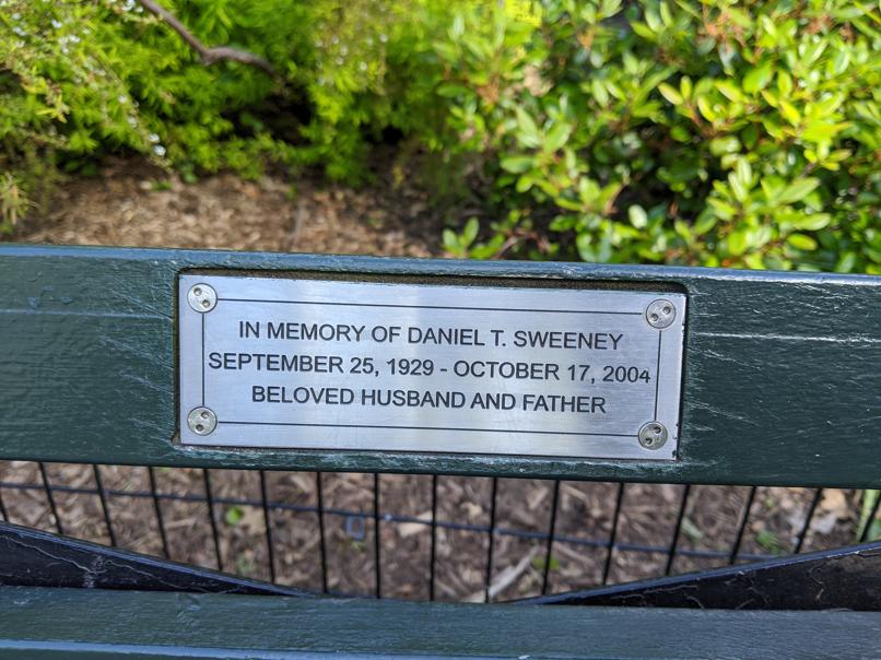 I saw this bench in Central Park