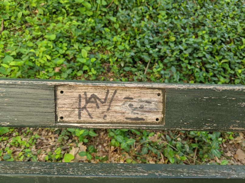 I saw this bench in Central Park