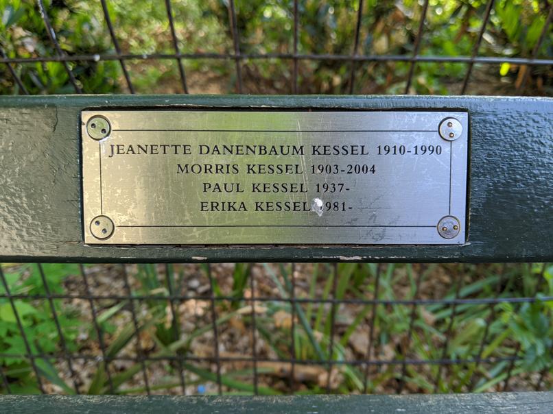 I saw this bench in Central Park