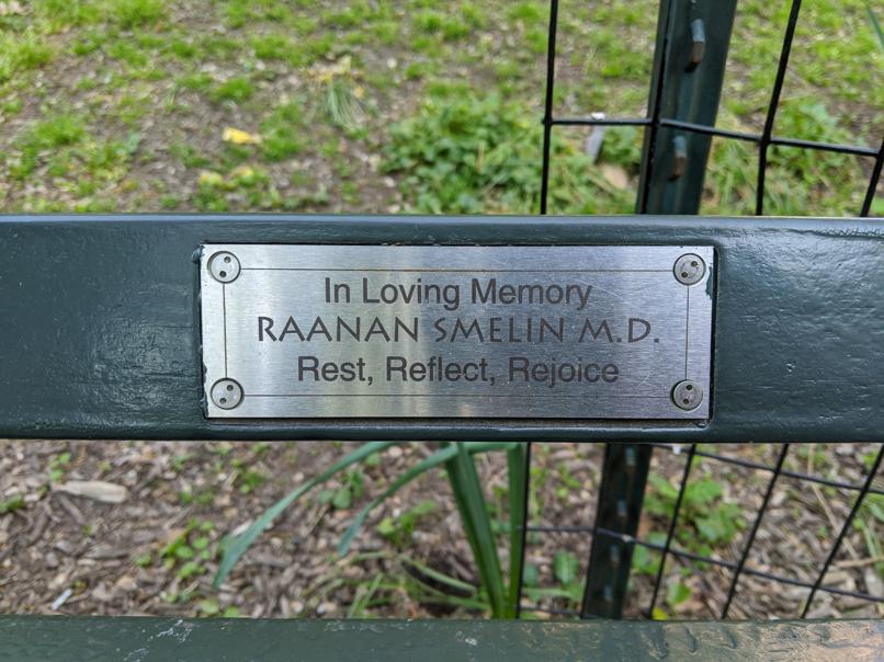 I saw this bench in Central Park