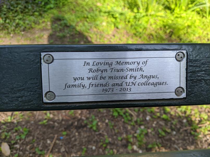 I saw this bench in Central Park