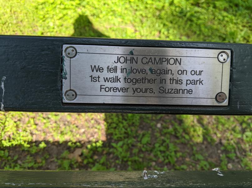 I saw this bench in Central Park