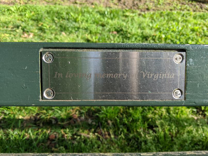 I saw this bench in Central Park