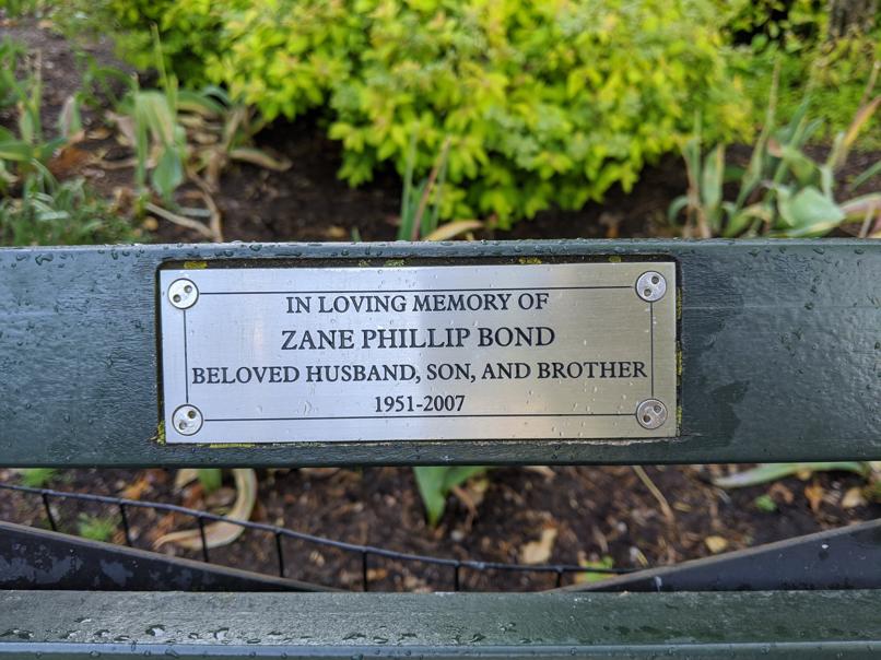 I saw this bench in Central Park