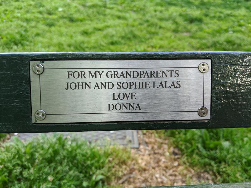 I saw this bench in Central Park