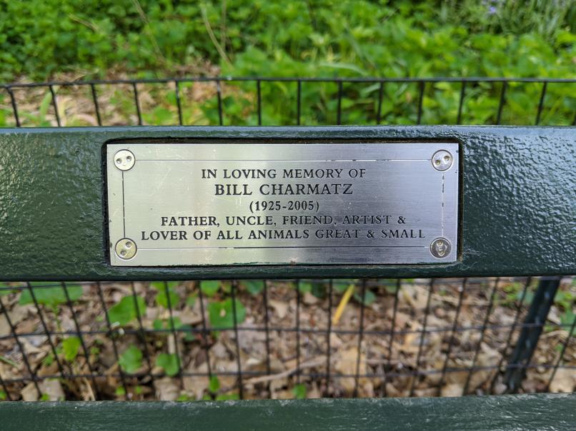 I saw this bench in Central Park