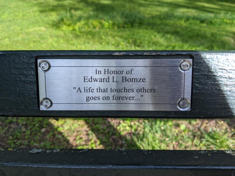 I saw this bench in Central Park