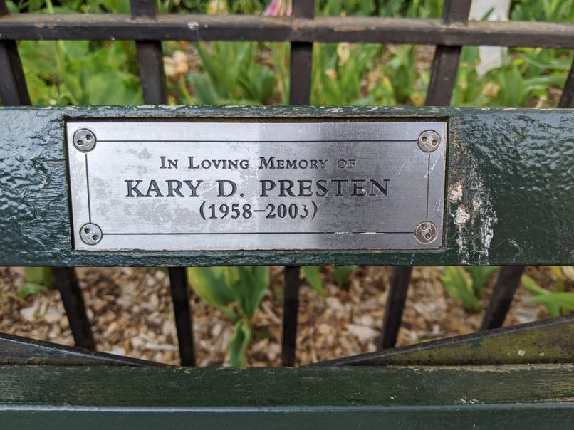 I saw this bench in Central Park